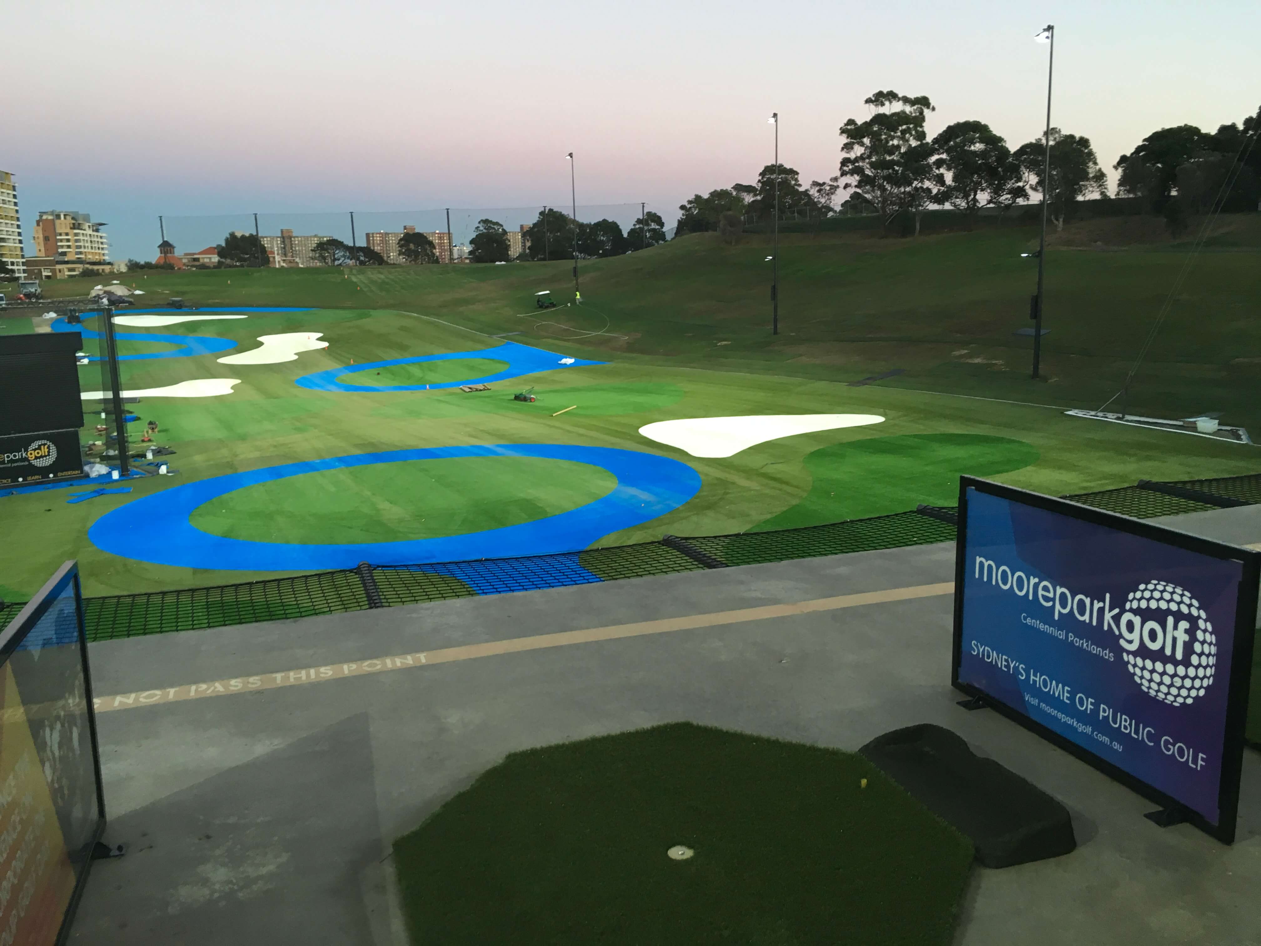 Synthetic Turf Installation Moore Park Golf Driving Range, Sydney Synthetic Turf Installation Moore Park Golf Driving Range, Sydney